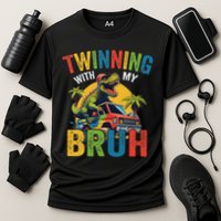 Twinning With My Bestie Funny Twin Day Spirit Week Cooling Performance Crew T-Shirt