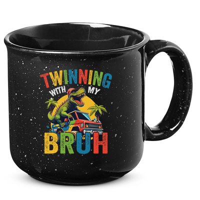 Twinning With My Bestie Funny Twin Day Spirit Week 15oz Campfire Ceramic Mug