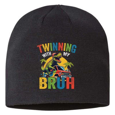 Twinning With My Bestie Funny Twin Day Spirit Week Sustainable Beanie