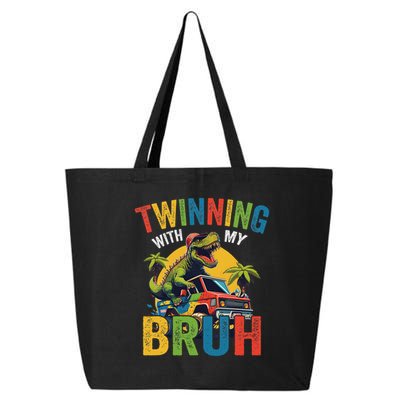 Twinning With My Bestie Funny Twin Day Spirit Week 25L Jumbo Tote