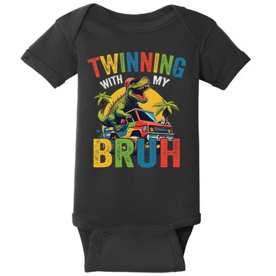 Twinning With My Bestie Funny Twin Day Spirit Week Baby Bodysuit