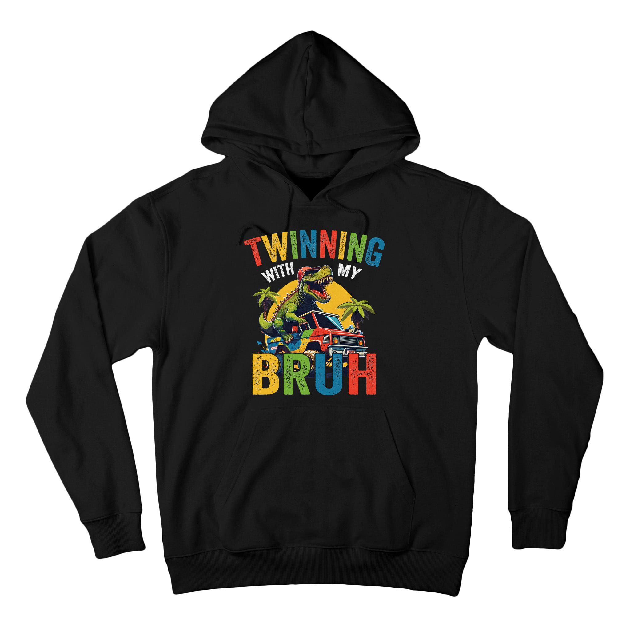 Twinning With My Bestie Funny Twin Day Spirit Week Tall Hoodie