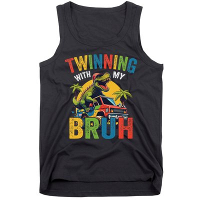Twinning With My Bestie Funny Twin Day Spirit Week Tank Top