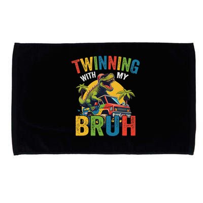 Twinning With My Bestie Funny Twin Day Spirit Week Microfiber Hand Towel