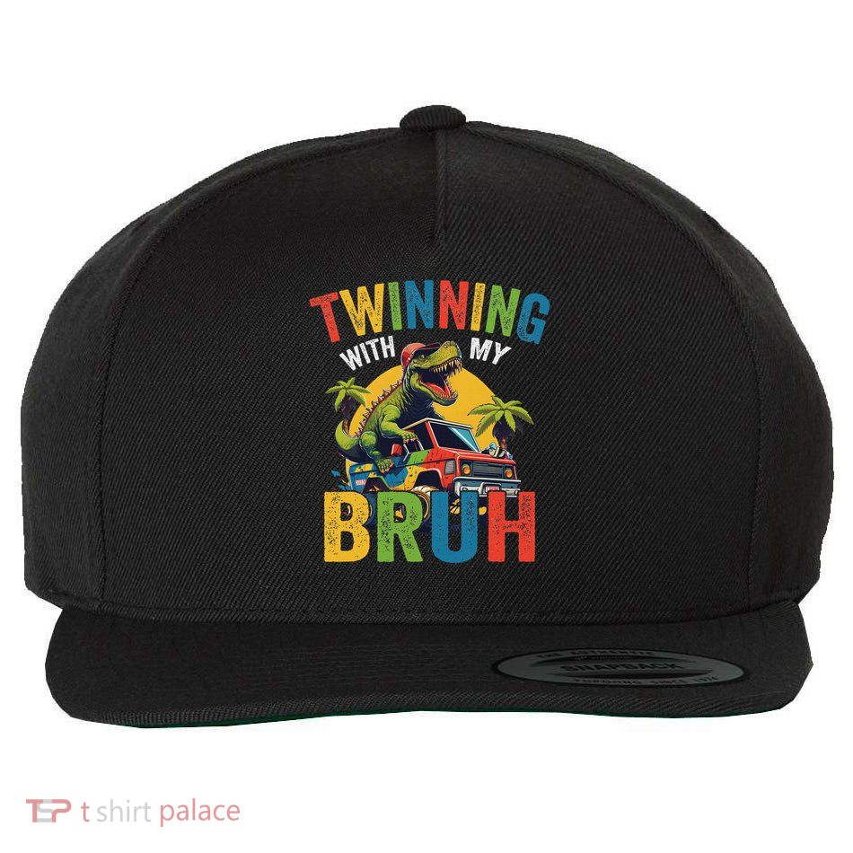 Twinning With My Bestie Funny Twin Day Spirit Week Wool Snapback Cap