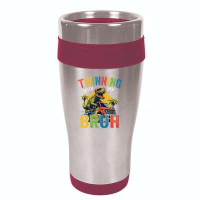 Twinning With My Bestie Funny Twin Day Spirit Week 16oz Travel Tumbler