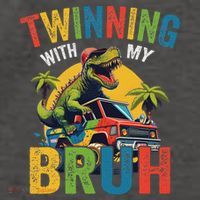 Twinning With My Bestie Funny Twin Day Spirit Week Vector Backpack