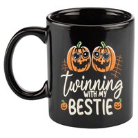 Twinning With My Bestie Spirit Week Twin Day Best Friend 70s 11oz C Handle Ceramic Mug