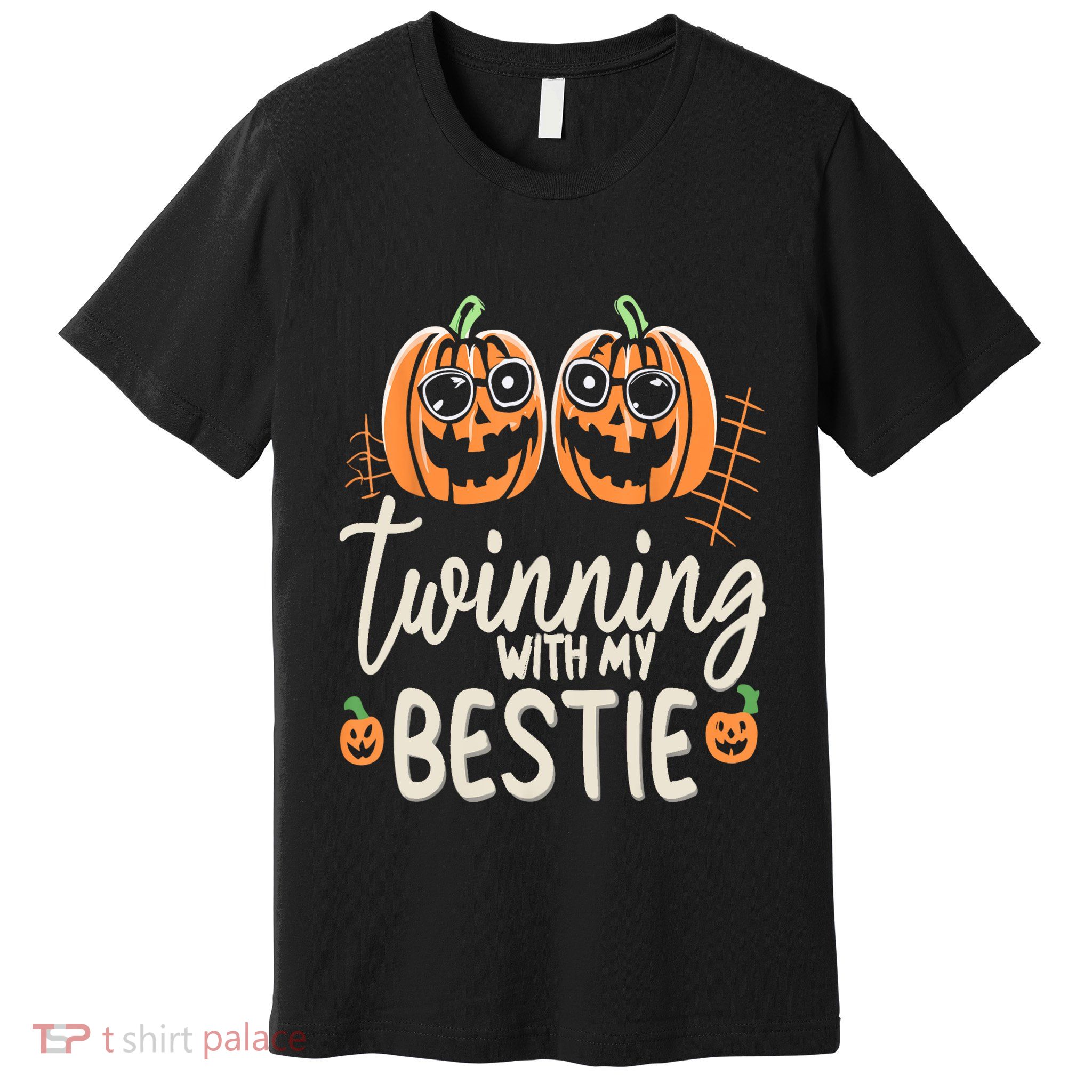 Twinning With My Bestie Spirit Week Twin Day Best Friend 70s Premium T-Shirt