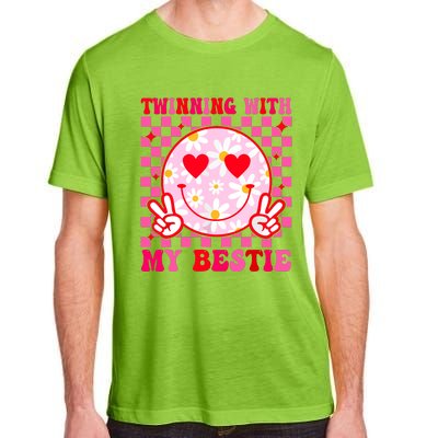 Twinning With My Bestie Matching Best Friend Bff Twins Day Adult ChromaSoft Performance T-Shirt