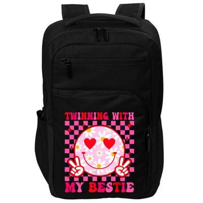 Twinning With My Bestie Matching Best Friend Bff Twins Day Impact Tech Backpack