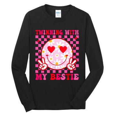 Twinning With My Bestie Matching Best Friend Bff Twins Day Tall Long Sleeve T-Shirt