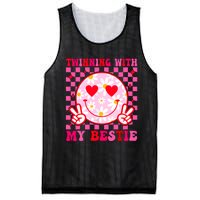 Twinning With My Bestie Matching Best Friend Bff Twins Day Mesh Reversible Basketball Jersey Tank