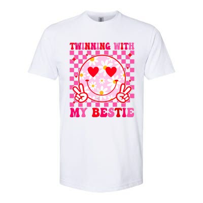 Twinning With My Bestie Matching Best Friend Bff Twins Day Softstyle CVC T-Shirt