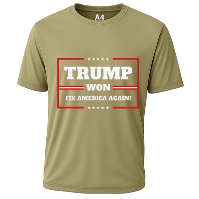 Trump Won Maga Sequel Trump Winner 2024 Fix America Again Cooling Performance Crew T-Shirt