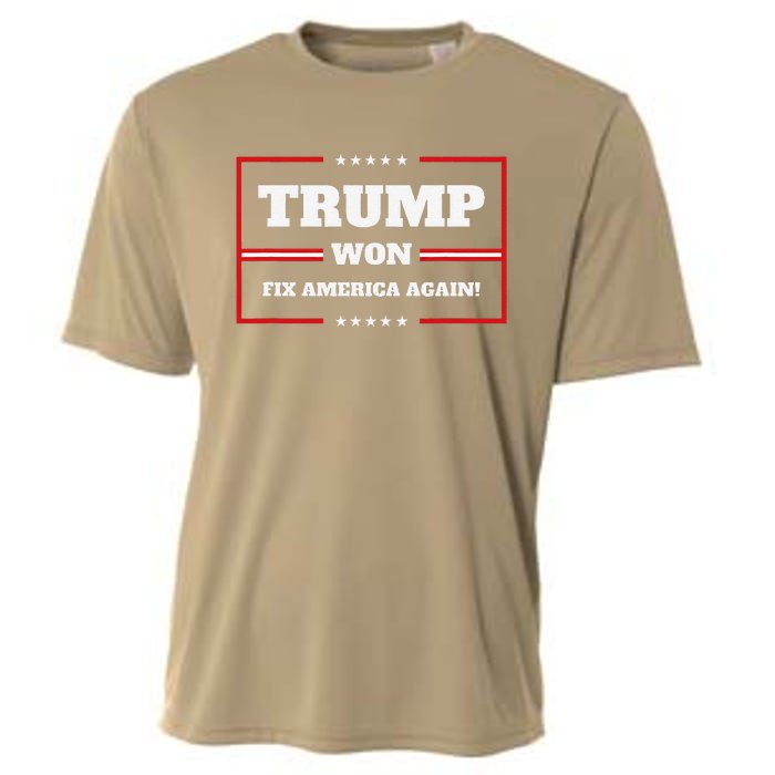 Trump Won Maga Sequel Trump Winner 2024 Fix America Again Cooling Performance Crew T-Shirt