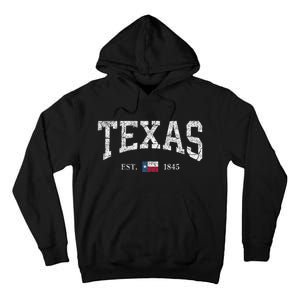 Texas Women Men Kids Texas State Flag Distressed Tall Hoodie