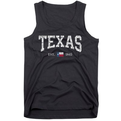 Texas Women Men Kids Texas State Flag Distressed Tank Top