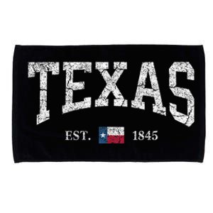 Texas Women Men Kids Texas State Flag Distressed Microfiber Hand Towel