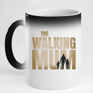 The Walking Mum 11oz Black Color Changing Mug