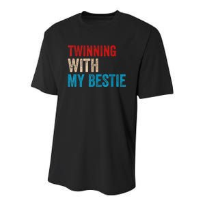 Twinning With My Bestie Boy Spirit Week Twin Day Best Friend Youth Performance Sprint T-Shirt