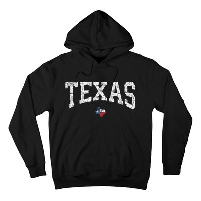 Texas Women Men Kids Texas State Map Flag Distressed Hoodie