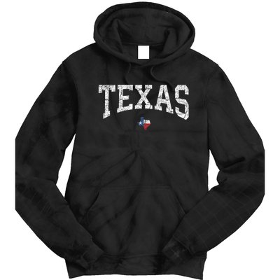 Texas Women Men Kids Texas State Map Flag Distressed Tie Dye Hoodie