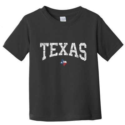 Texas Women Men Kids Texas State Map Flag Distressed Toddler T-Shirt