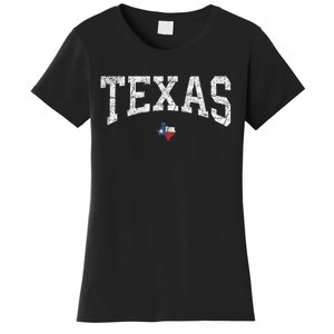 Texas Women Men Kids Texas State Map Flag Distressed Women's T-Shirt