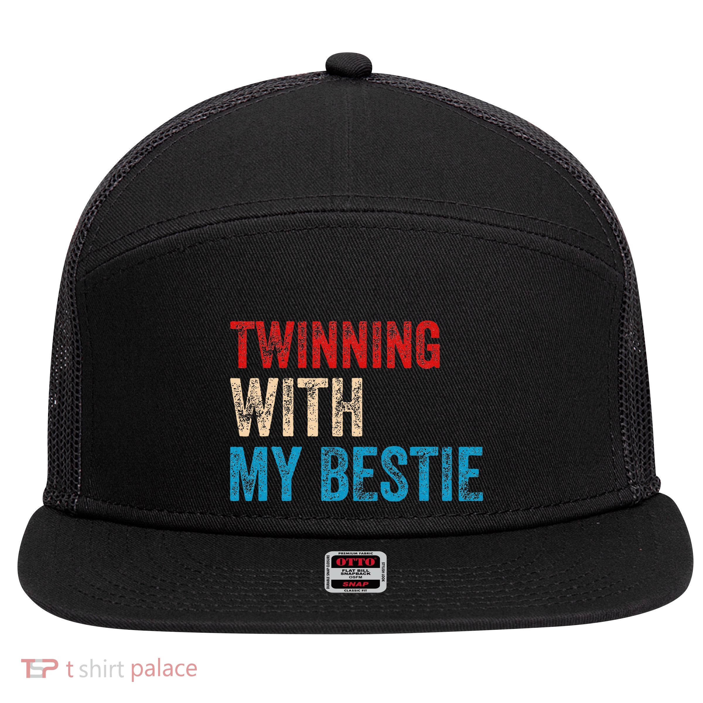 Twinning With My Bestie Boy Spirit Week Twin Day 7 Panel Mesh Trucker Snapback Hat