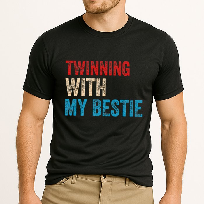 Twinning With My Bestie Boy Spirit Week Twin Day Cooling Performance Crew T-Shirt