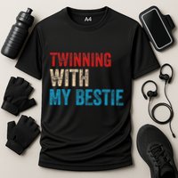 Twinning With My Bestie Boy Spirit Week Twin Day Cooling Performance Crew T-Shirt