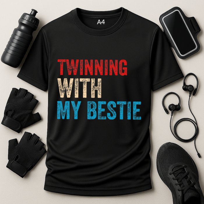 Twinning With My Bestie Boy Spirit Week Twin Day Cooling Performance Crew T-Shirt