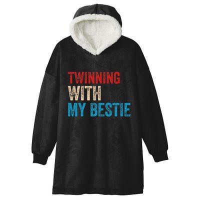Twinning With My Bestie Boy Spirit Week Twin Day Hooded Wearable Blanket