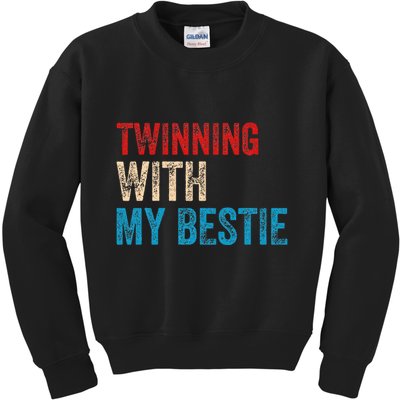 Twinning With My Bestie Boy Spirit Week Twin Day Kids Sweatshirt