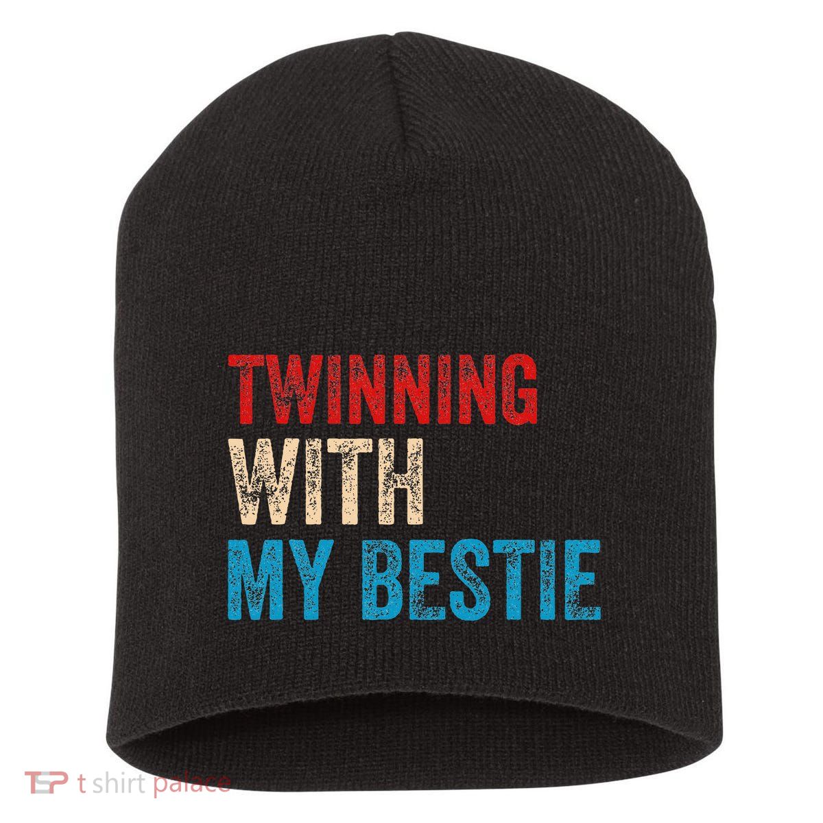 Twinning With My Bestie Boy Spirit Week Twin Day Short Acrylic Beanie