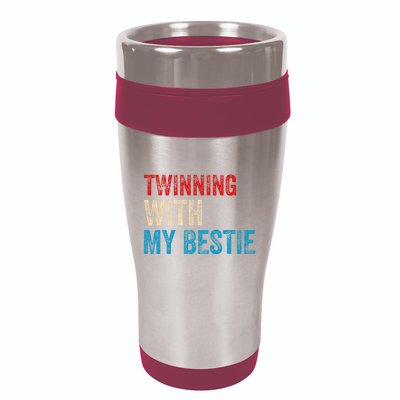 Twinning With My Bestie Boy Spirit Week Twin Day 16oz Travel Tumbler
