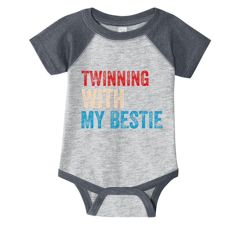 Twinning With My Bestie Boy Spirit Week Twin Day Infant Baby Jersey Bodysuit
