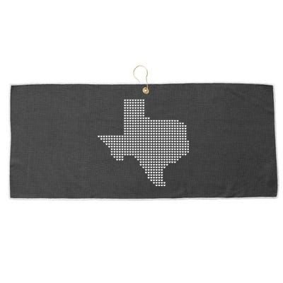 Texas Women Men Kids Texas State Map Made Of Hearts Large Microfiber Waffle Golf Towel