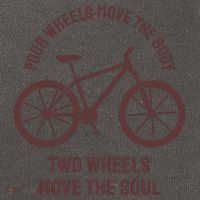Two Wheels Move The Soul Cotton Canvas Backpack