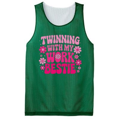 Twinning With My Work Bestie Friends Spirit Week Day Mesh Reversible Basketball Jersey Tank