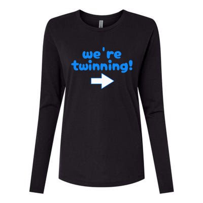 Twinning With My Bestie Spirit Week Twin Day Best Friend Womens Cotton Relaxed Long Sleeve T-Shirt