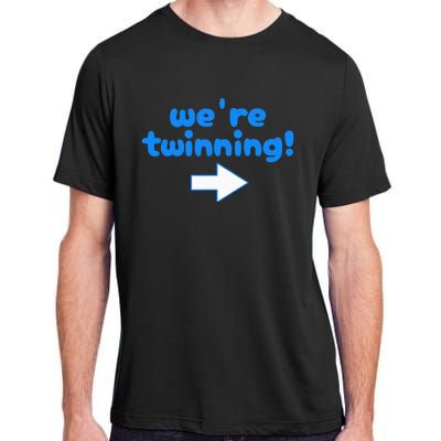 Twinning With My Bestie Spirit Week Twin Day Best Friend Adult ChromaSoft Performance T-Shirt