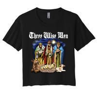 Three Wise Men Women's Crop Top Tee