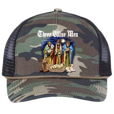 Three Wise Men Retro Rope Trucker Hat Cap