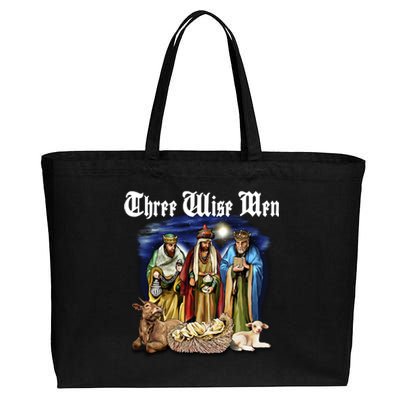 Three Wise Men Cotton Canvas Jumbo Tote