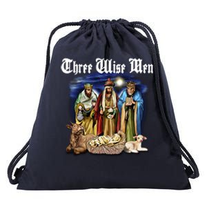 Three Wise Men Drawstring Bag