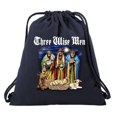 Three Wise Men Drawstring Bag