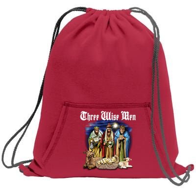 Three Wise Men Sweatshirt Cinch Pack Bag