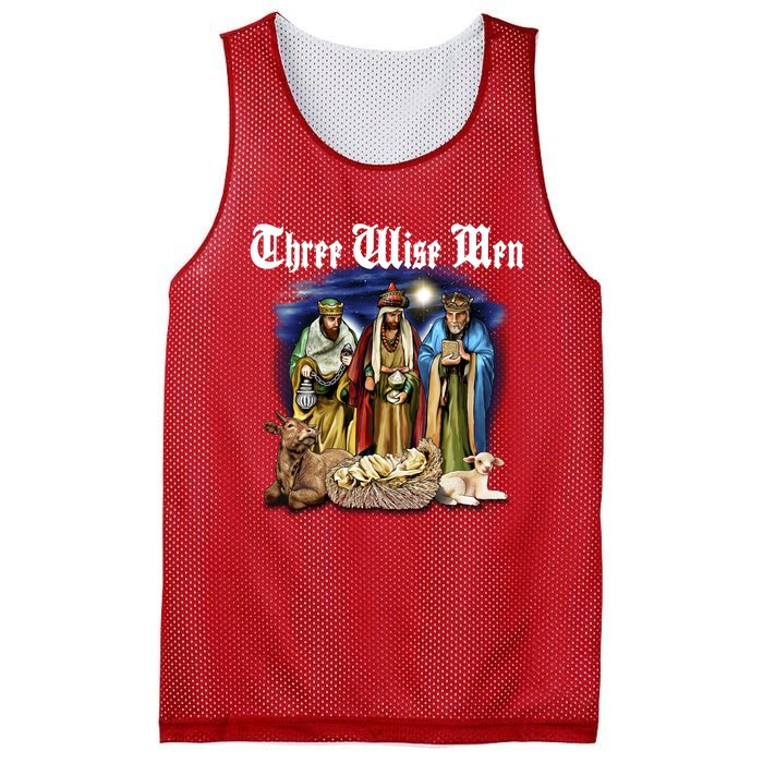 Three Wise Men Mesh Reversible Basketball Jersey Tank